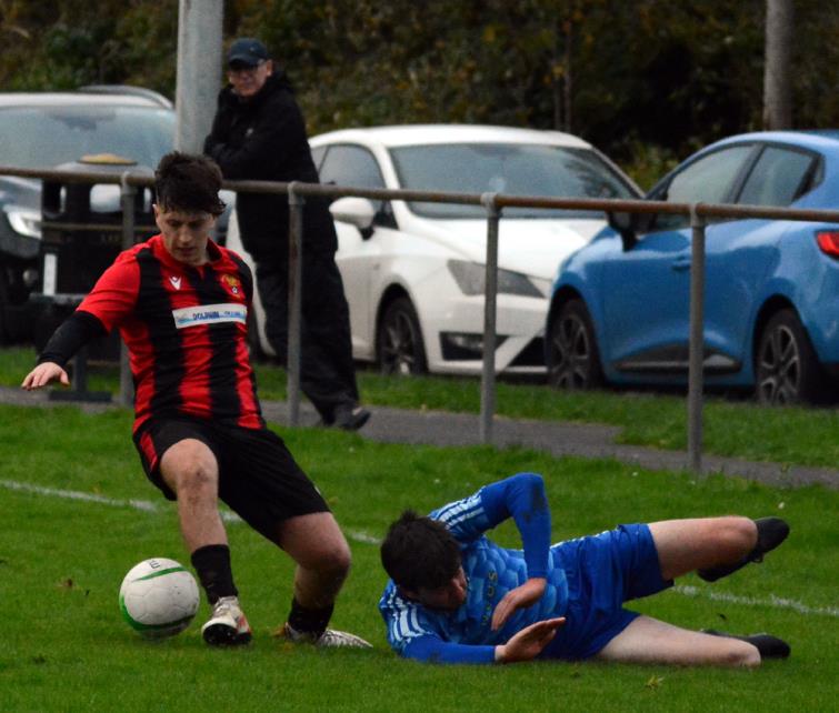 Dan James scored the opener for Goodwick